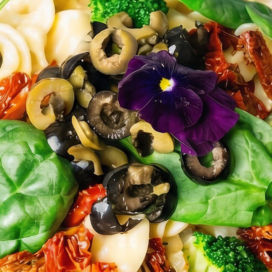 Veggie Pasta – Brokkoli, Spinat, Oliven – Zum Fenster Nürnberg